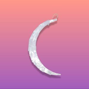 Selenite crystal moon